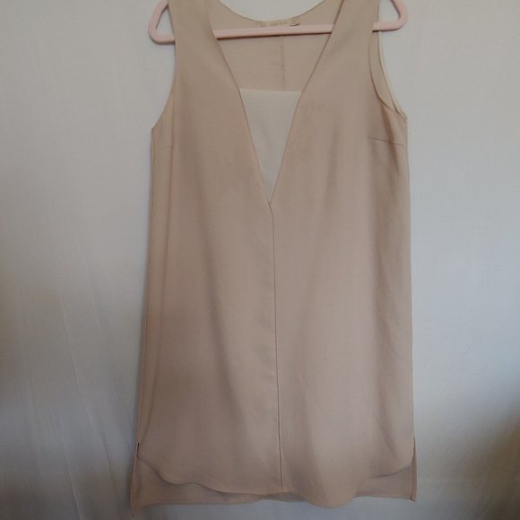 Zara Dresses & Skirts - Zara basic lagenlook style tan basic tunic shift dress large large